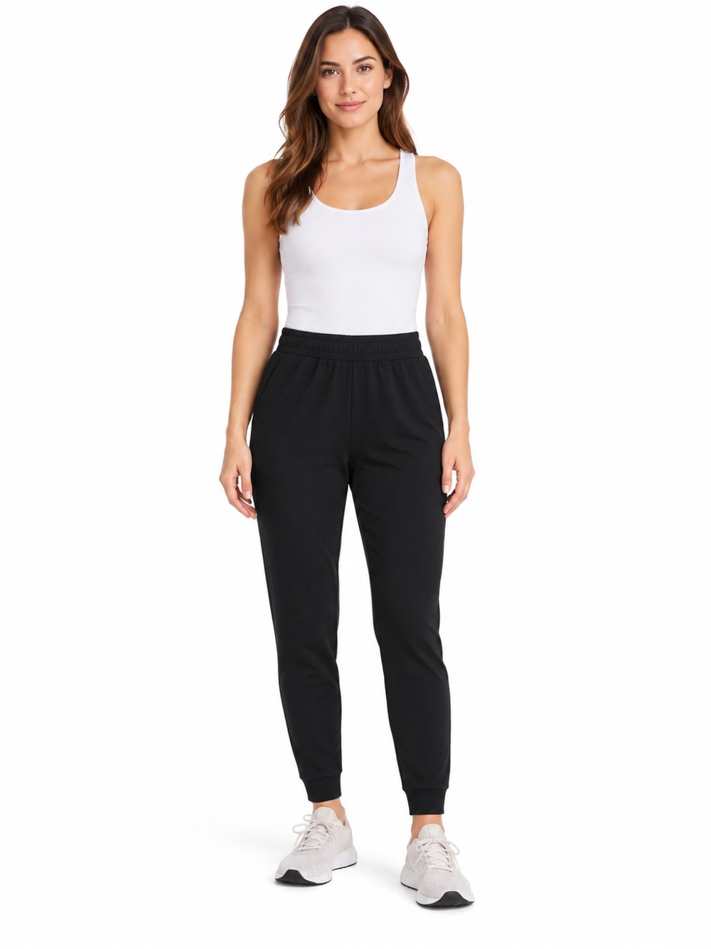 Danskin Black Elastic Waist Jogger Pants